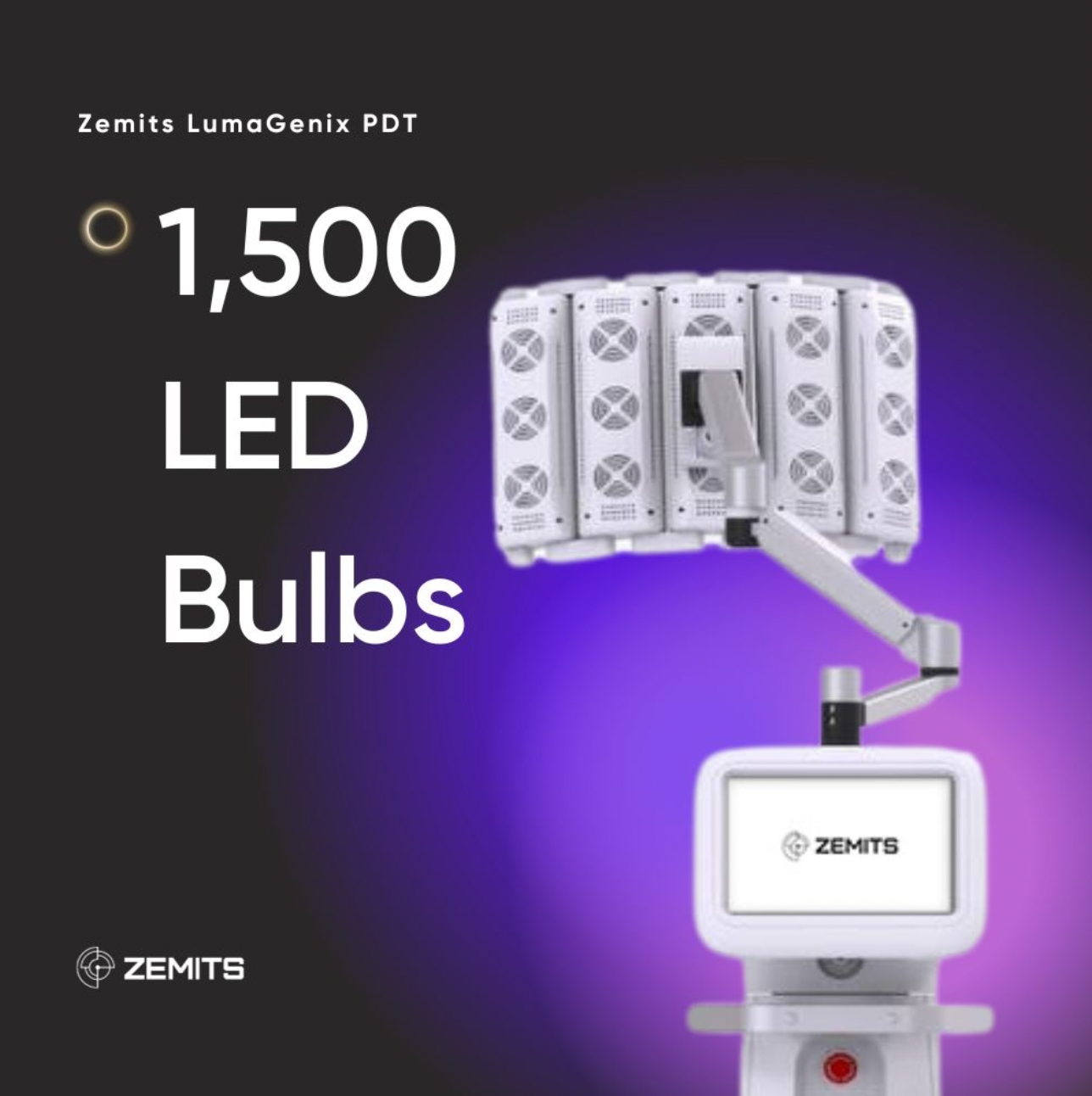 Zemits LumaGenix PDT Dispositivo Profissional de Terapia de Luz LED